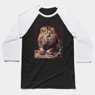 A menacing lion Baseball T-Shirt